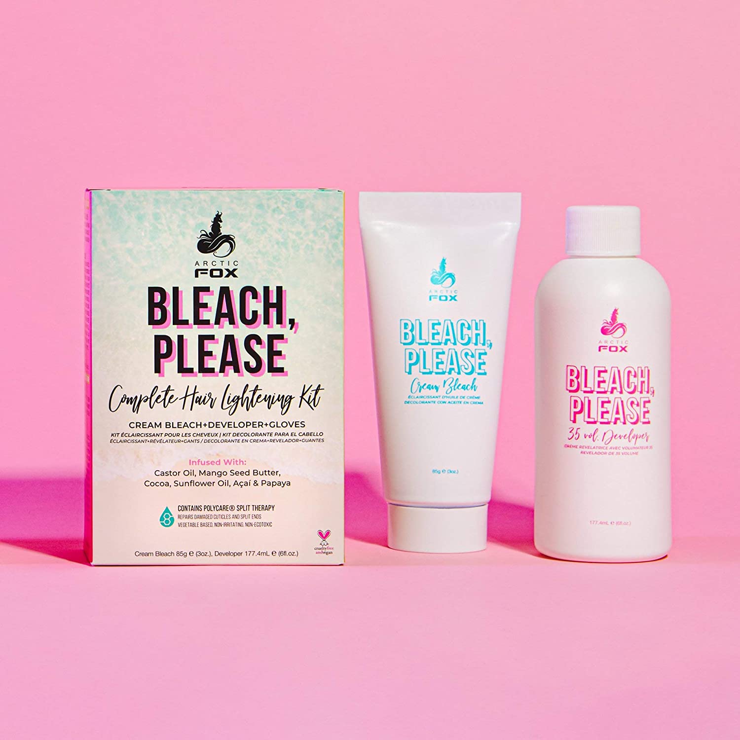 Kit tẩy tóc Arctic Fox Bleach, Please