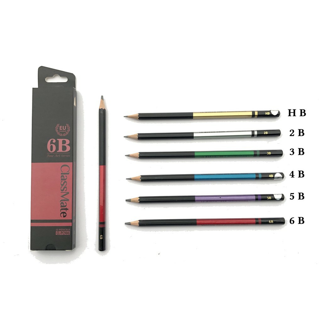 Bút chì cao cấp 2b 3b 4b 5b 6b classmate