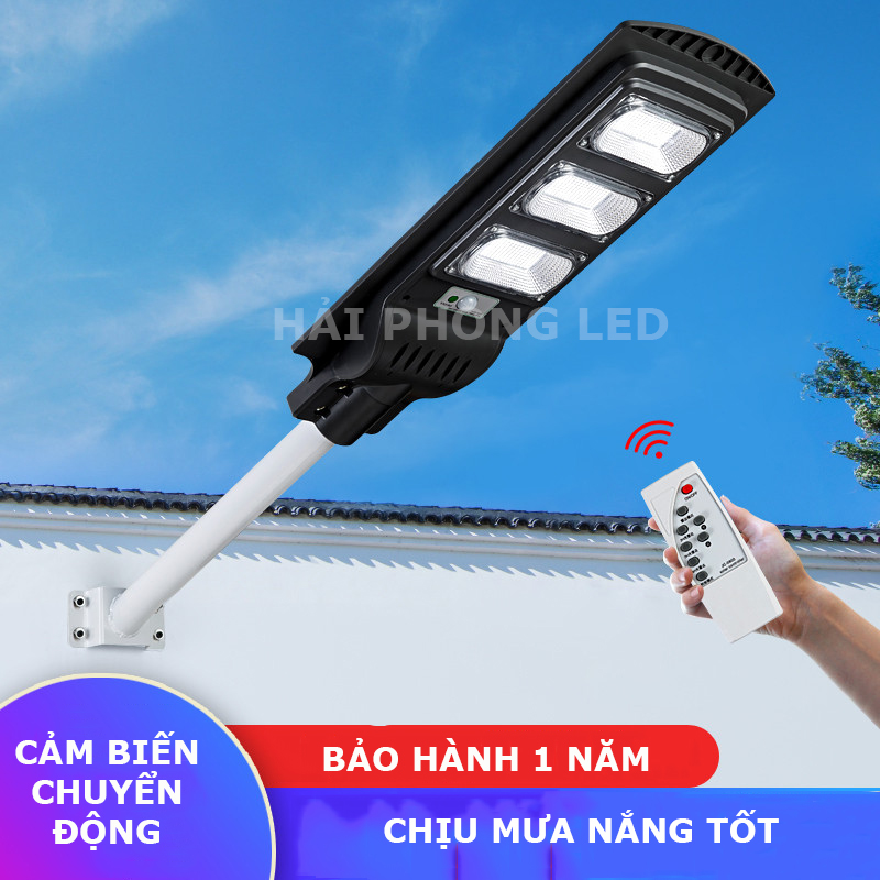 [HÀNG CHÍNH HÃNG - 100W] Bộ đèn đường liền thể năng lượng mặt trời 100w sáng trắng đèn đường 100w đèn năng lượng mặt trời chống nước tiết kiệm điện đèn cảm biến ánh sáng đèn cảm biến chuyển động