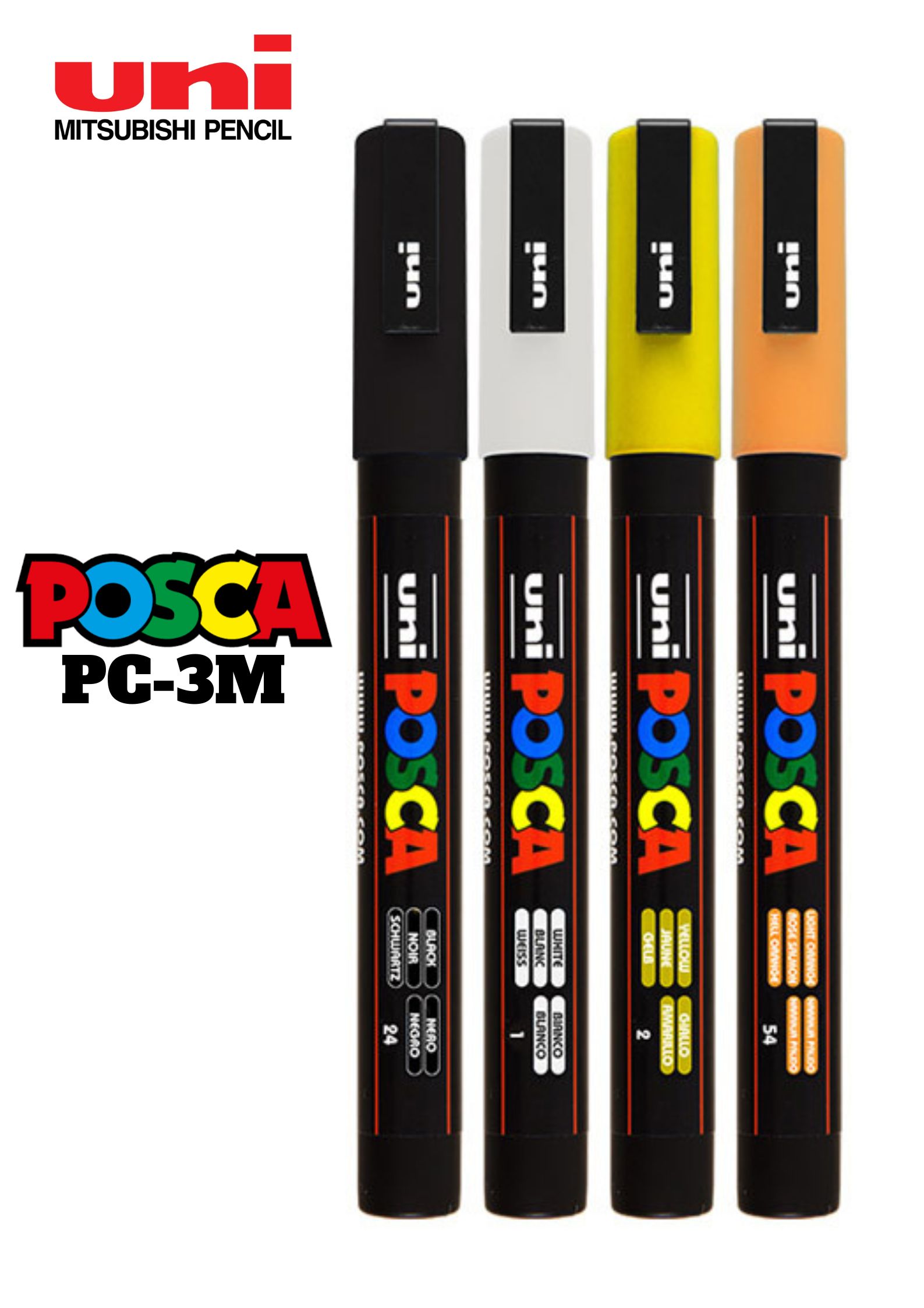 PC-3M (0.9mm-1.3mm) UNI-BALL POSCA bút vẽ