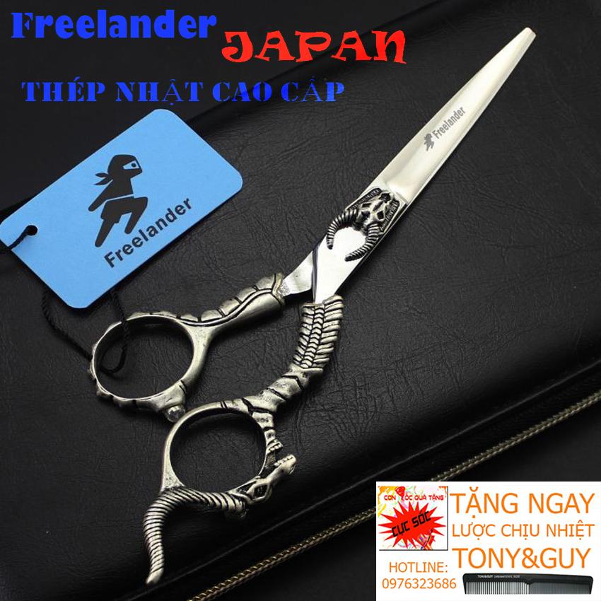 Kéo cắt tóc Nhật bản Kai, Dụng cụ cắt tóc cao cấp dành cho anh em baber, thợ tóc Freelander FR08