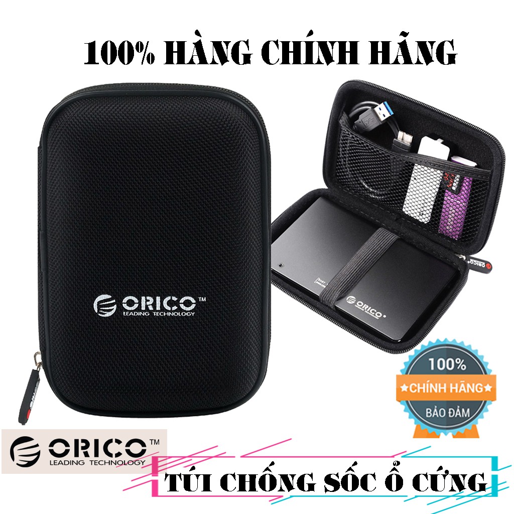 Bao bảo vệ ổ cứng SSD/HDD ORICO PHD-25 Màu đen I I Túi chống sốc ổ cứng Orico PHD-25-BK