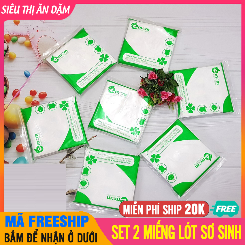[SET 2] Miếng Lót Sơ Sinh Emom 2 Lớp, Chống Thấm Tốt, Mềm Mại - Giấy Lót Phân Su, Tấm Lót Sơ Sinh, Mieng Lot So Sinh, Tả Lót Sơ Sinh, Giấy Lót Sơ Sinh, Miếng Lót Chống Thấm Cho Bé, Tả Em Bé - 2 Tã Giấy Sơ Sinh Emom - BTT00196x2