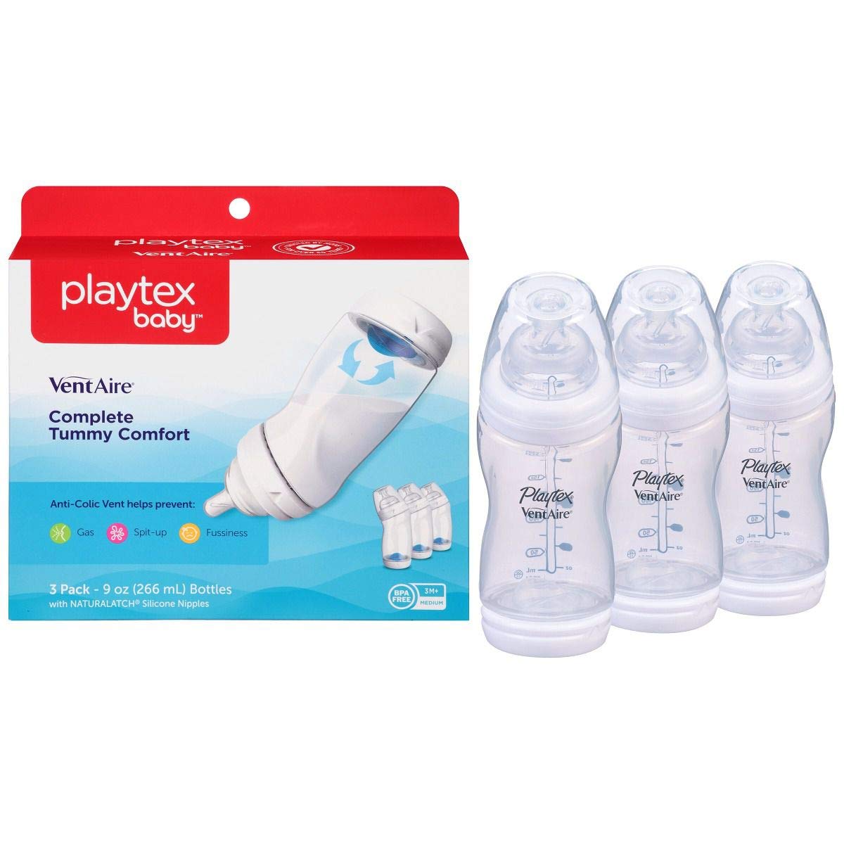 Playtex VentAire adance Wide 9 oz 3pk