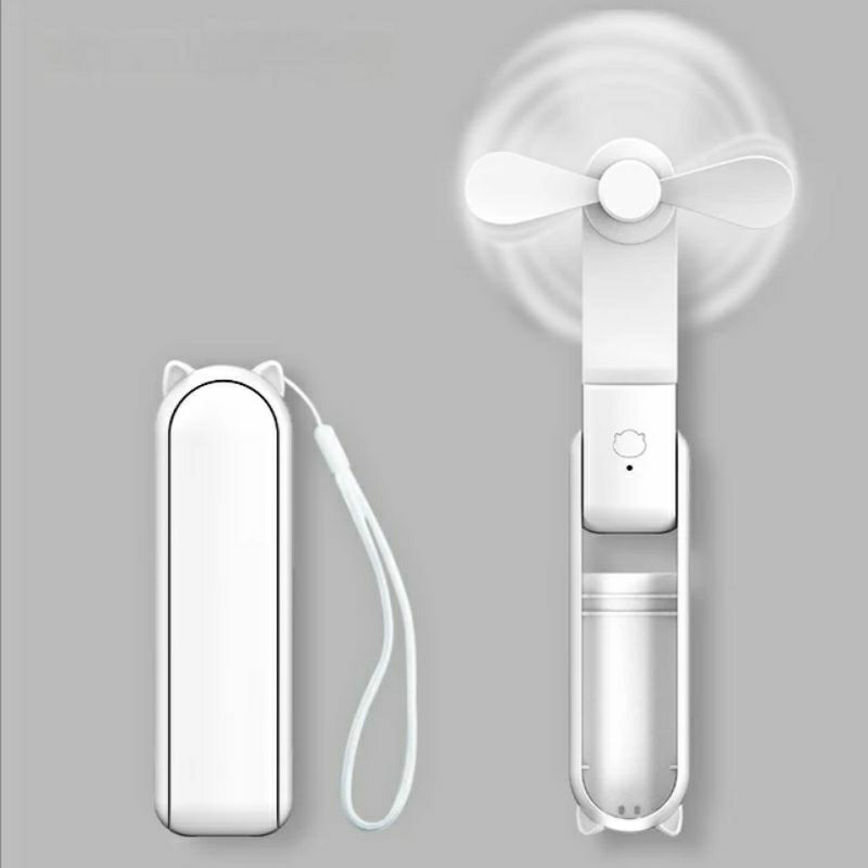 Quạt mini cầm tay TEKKIN TI-218 pin 2000mah 3 tốc độ gió kiêm dự phòng, gập gọn bỏ túi