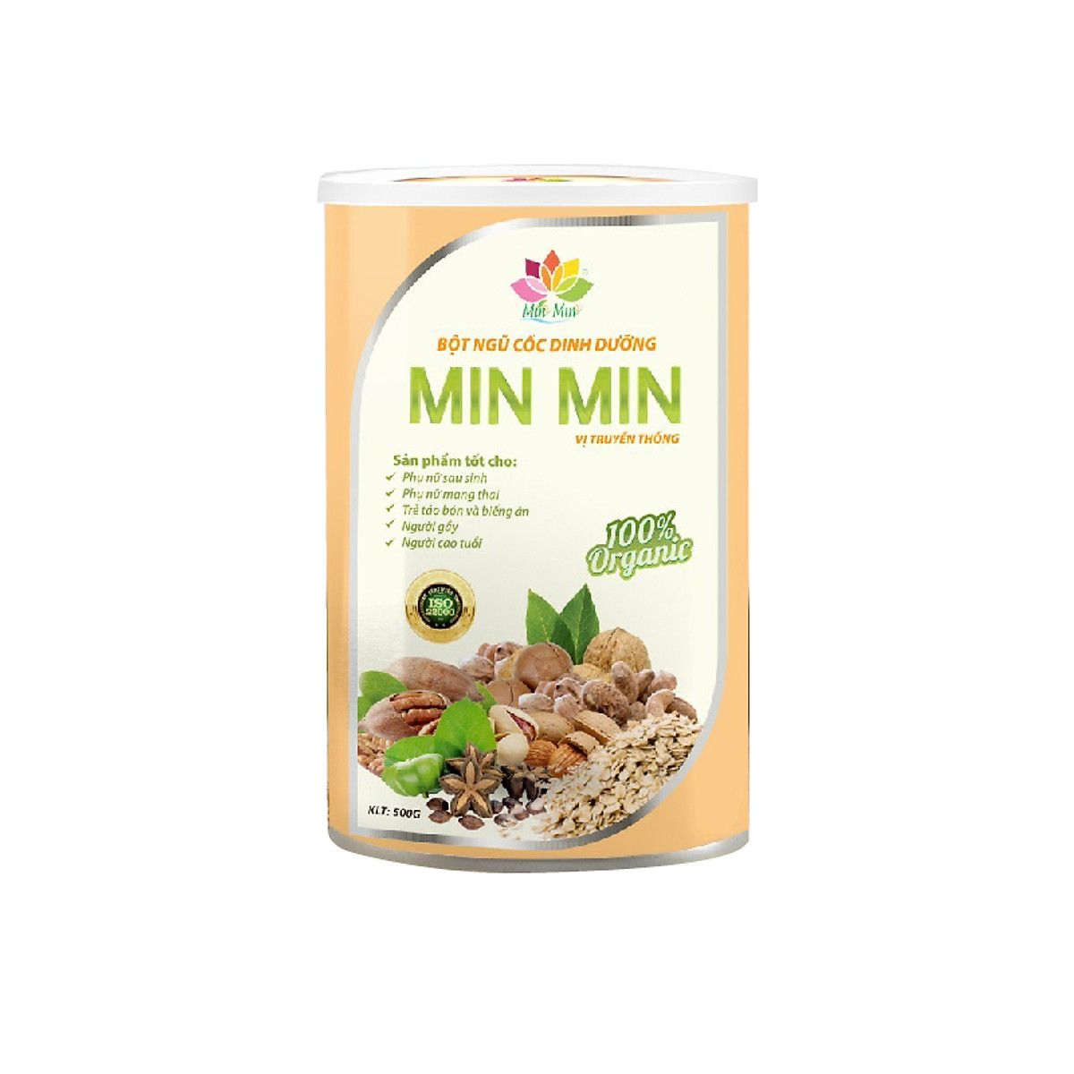Bột ngũ cốc dinh dưỡng lợi sữa Min Min 500g