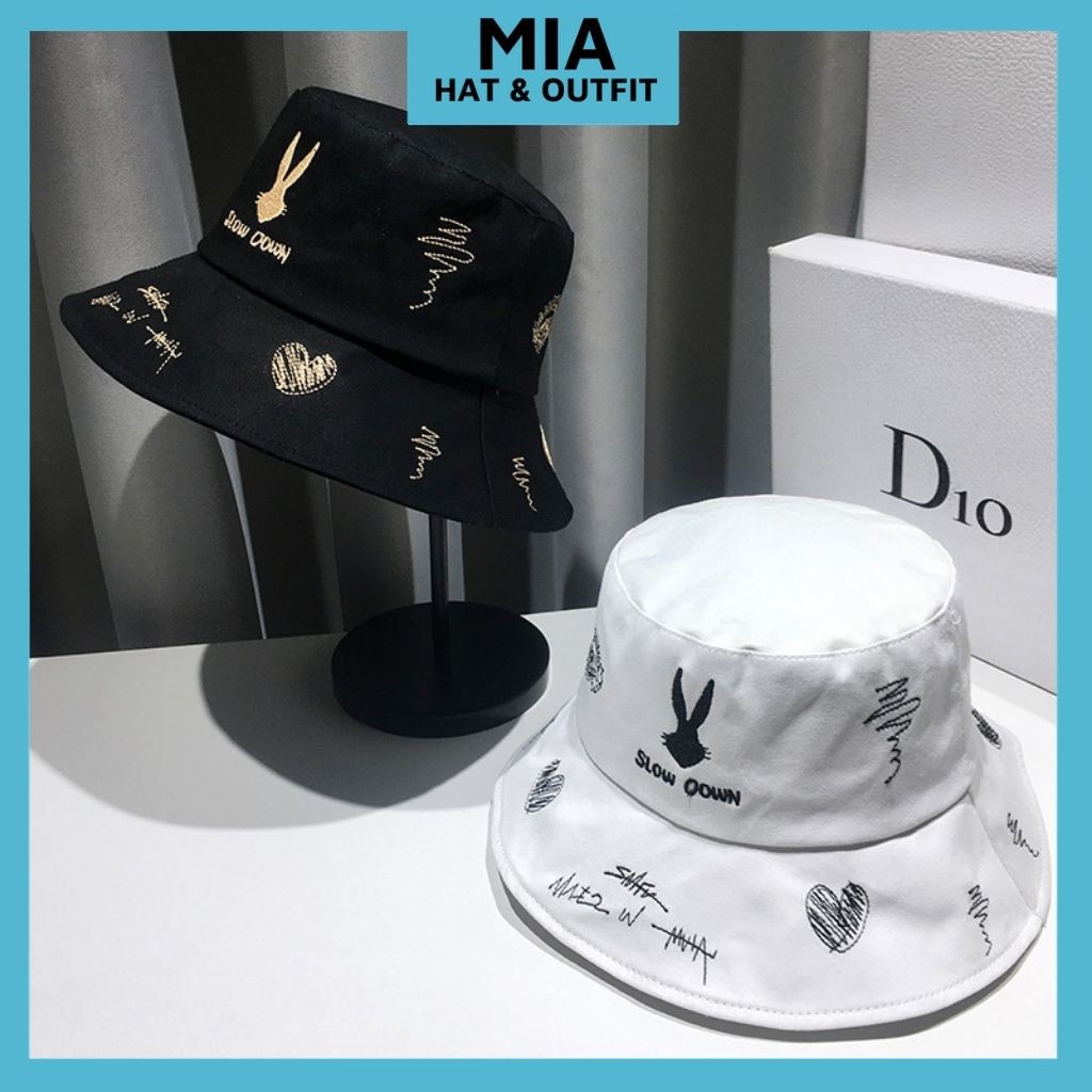 Nón Bucket Vành Tròn [Freeship] Mũ Thời Trang Trẻ Trung Cao Cấp Vải Cotton MIAM08