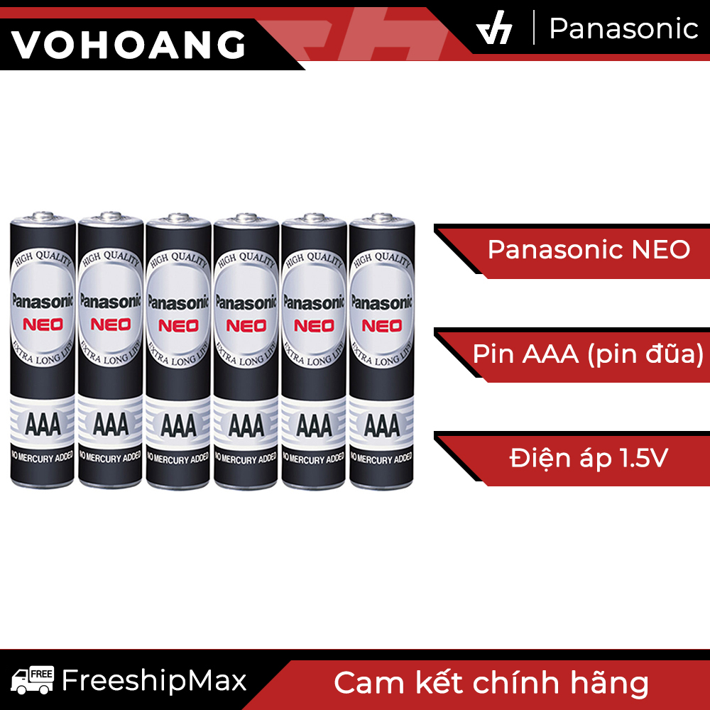 Bộ 6 pin aaa panasonic r03nt