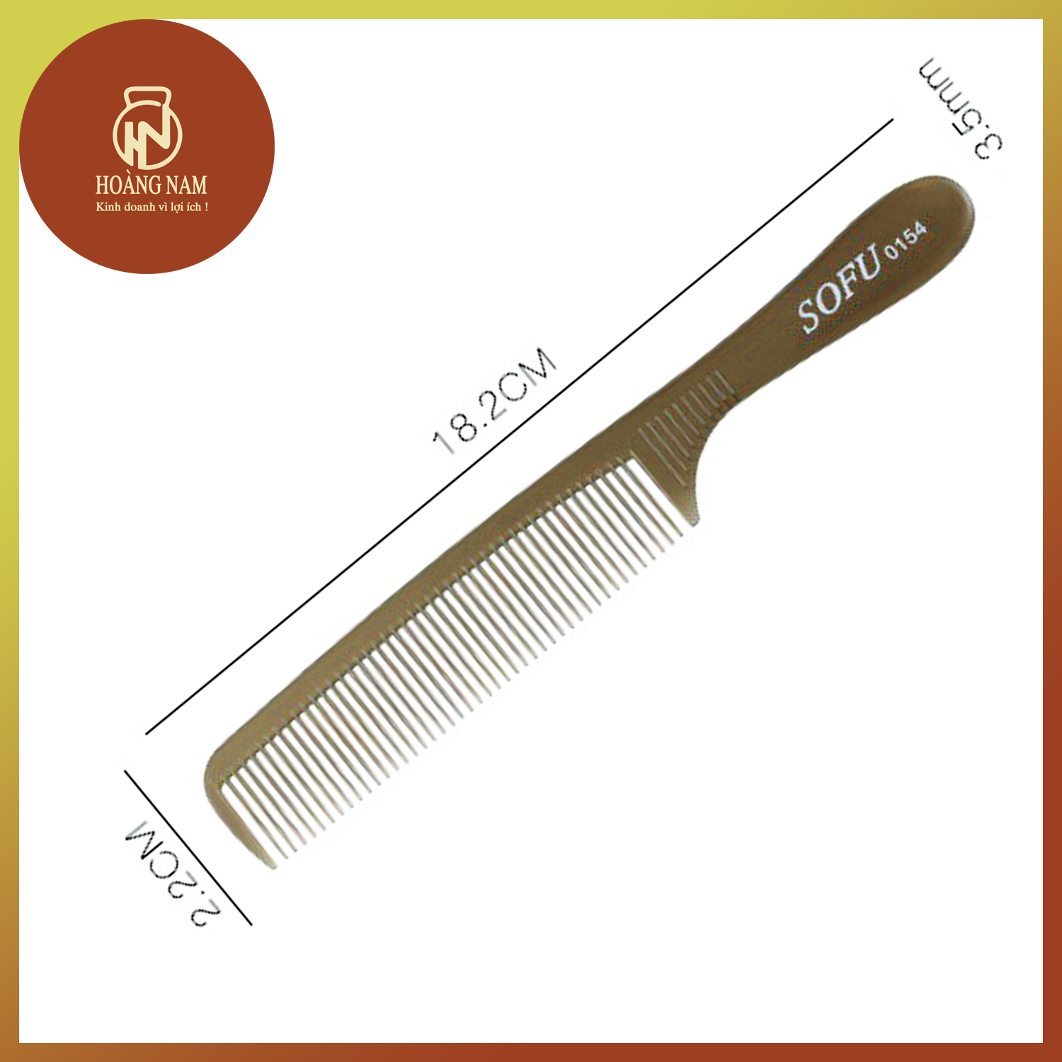Lược SoFu 0154# Chất Liệu Cabon Dẻo Độ Cong Lấy Viền 45 Độ Kích thước 18,2 x 2.2 x 3,5cm Sản phẩm đảm bảo chất lượng