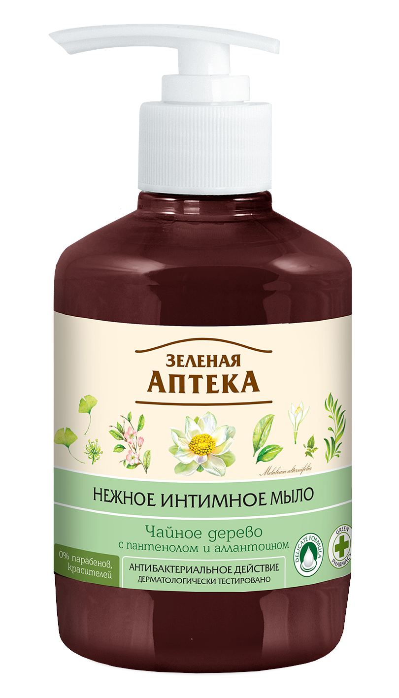 Dung dịch vệ sinh phụ nữ kháng khuẩn Cây Trà Zelenaya Apteka 370ml
