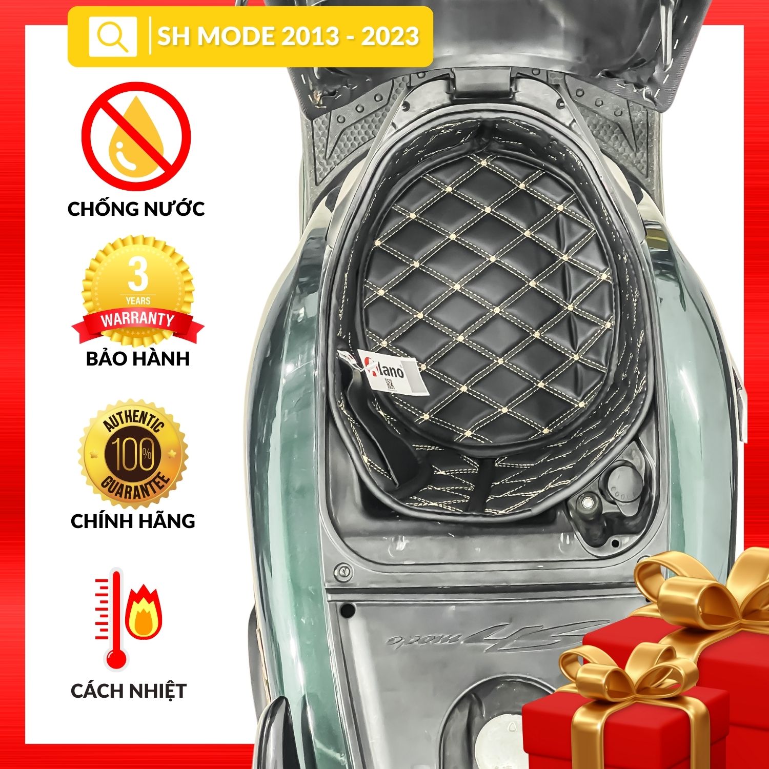Lót cốp chống sốc, đệm lót cốp 5d alano cho xe sh mode 2013-2022 chống sốc, cách nhiệt, bảo hành 3 năm