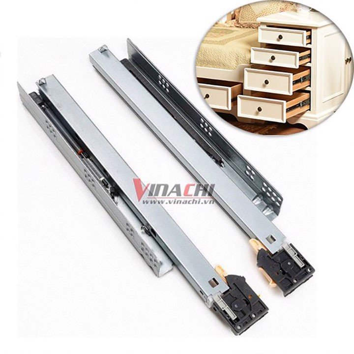 Ray Trượt Giảm Chấn DTC Loại Mở Toàn Phần - Ray Trượt Giảm Chấn Chịu Tải, Chống Xê Dịch Tốt