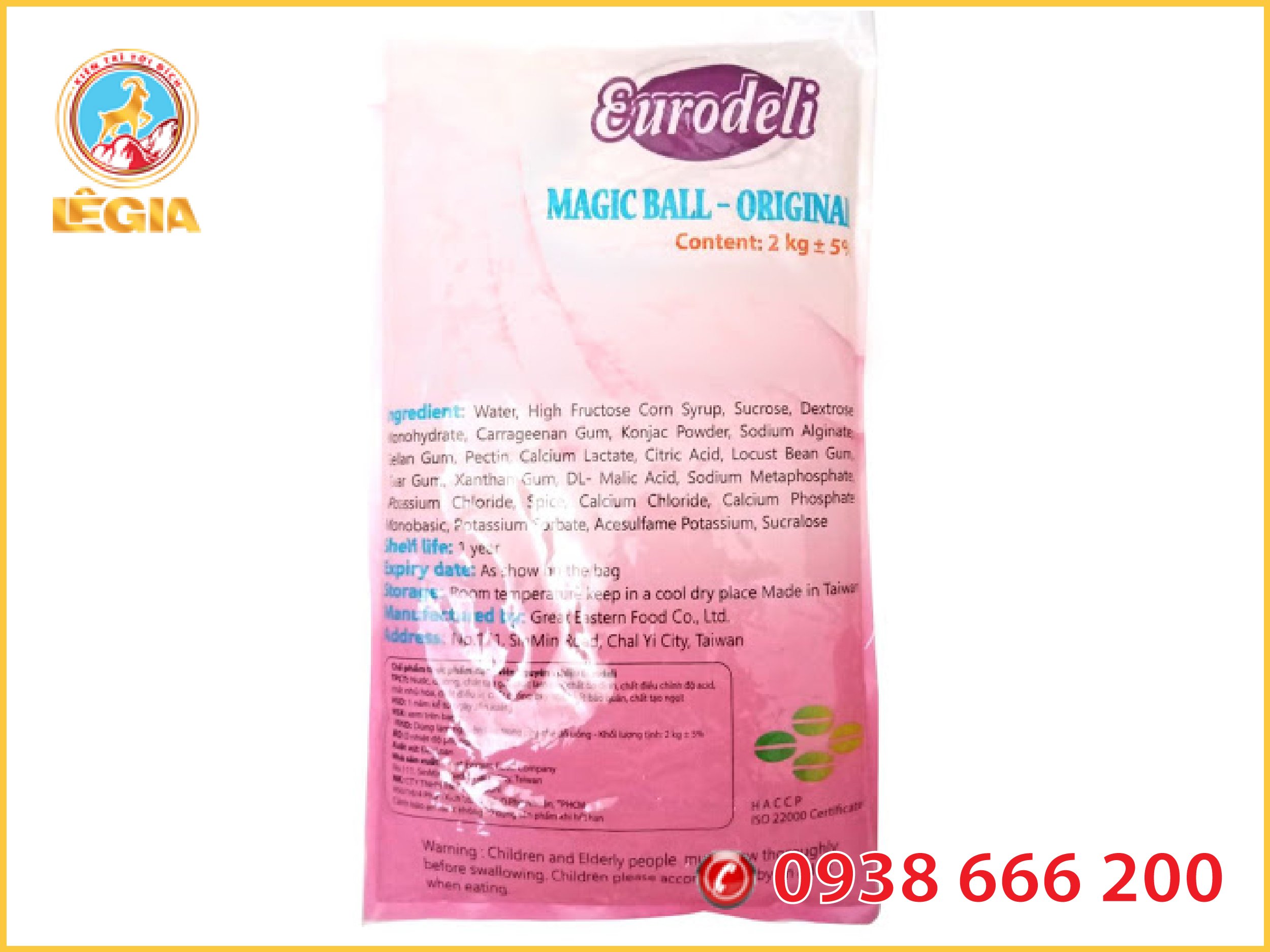 Thạch 3q ngọc trai 2kg