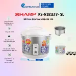 Nồi Cơm Điện Sharp KS-N181ETV - SL - 1.8L (Xanh) - Hàng chính hãng - Bảo Hành 12 Tháng