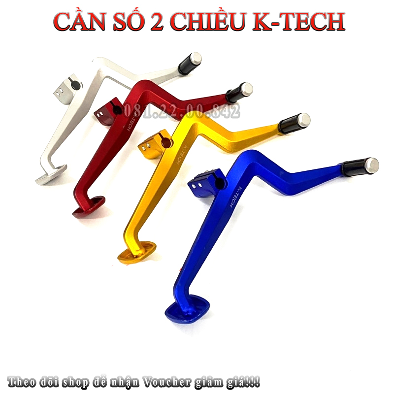 Cần số 2 chiều K-tech Nhôm CNC gắn các dòng xe Exciter,Wave,Dream...