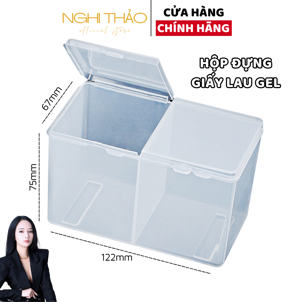 Hộp đựng giấy lau gel 2 ngăn NGHI THẢO