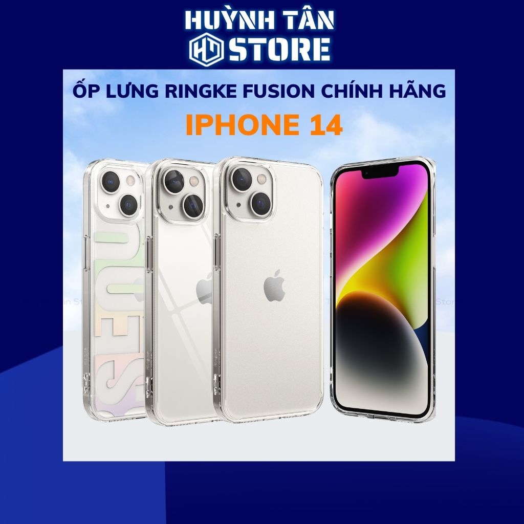Ốp lưng iphone 14 RINGKE chính hãng trong suốt chống sốc FUSION X chống ố vàng phụ kiện điện thoại huỳnh tân