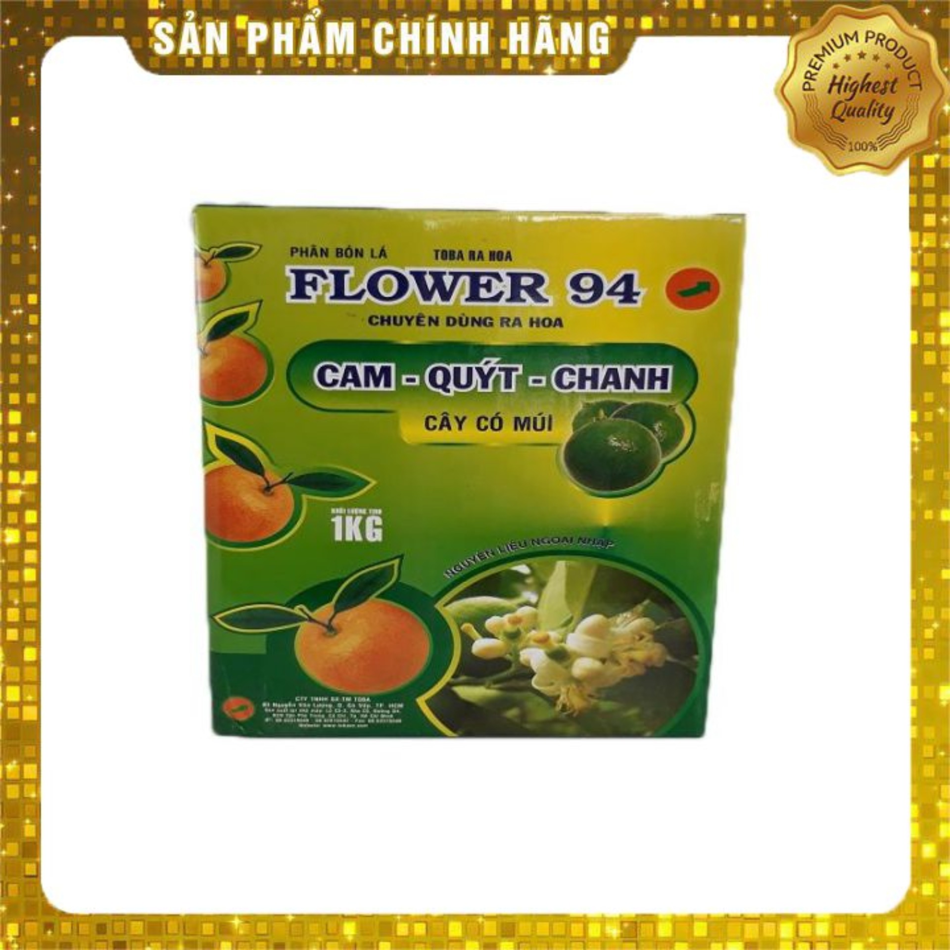 FLOWER 94 CAM - QUÝT - CHANH (1kg) Kích ra hoa cho cây có múi giúp ra hoa sớm, đều, tập trung