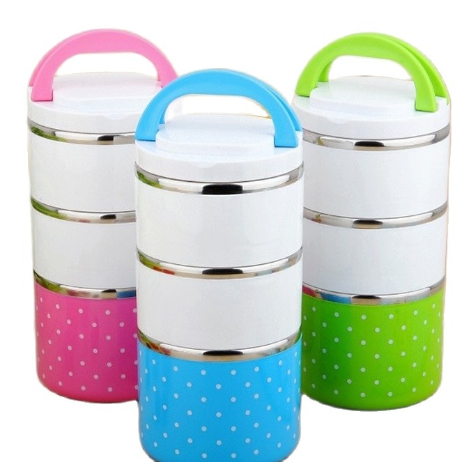 Hộp cơm giữ nhiệt 3 tầng lunch box hộp đựng cơm 3 tầng ruột inox siêu giữ nhiệt hộp cơm giữ nhiệt cặp lồng cơm văn phòng
