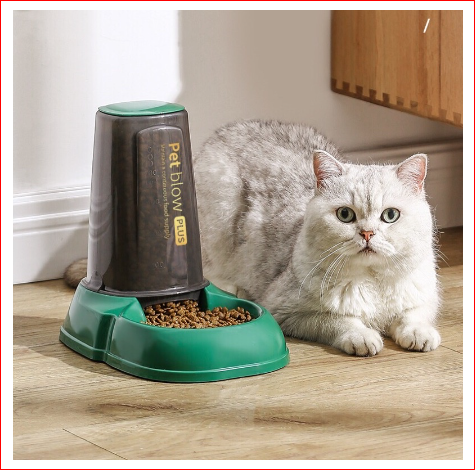 Bình ăn tự động pet blow plus cho chó mèo tiện dụng