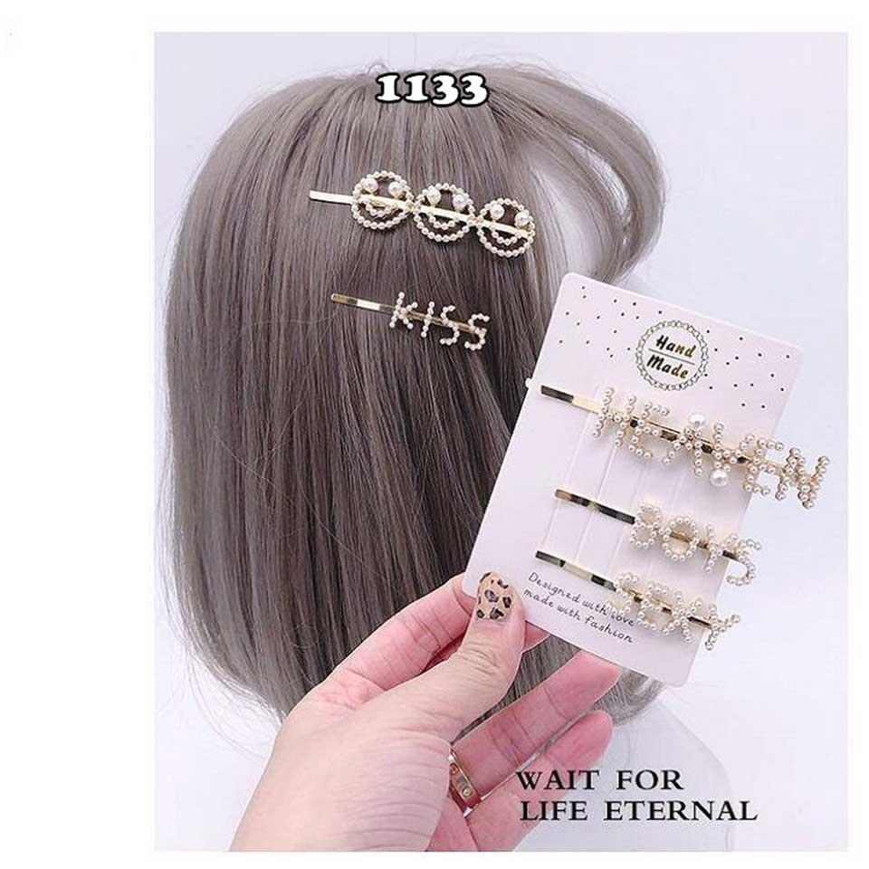 Kẹp tóc ngọc trai nhân tạo nhiều mẫu dễ thương ah1133
