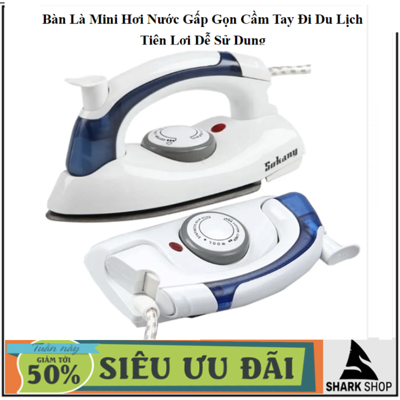 Bàn là du lịch,bàn ủi hơi nước,bàn ủi mini,bàn là mini gấp dọn,bàn là sokany mini cầm tay,bàn là khô cầm tay mini xếp gọn xịn hơn,nóng nhanh tiện lợi đi du lịch,công tác