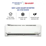 Máy lạnh Sharp Inverter 1 HP - Gió Coanda - Dưới 15m² - Bảo hành 24 tháng