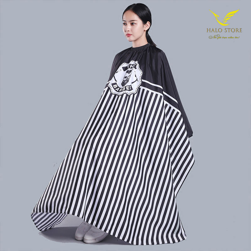 5 mẫu áo choàng cắt tóc được thợ tóc ưa chuộng nhất - áo trùm cắt tóc cho barber