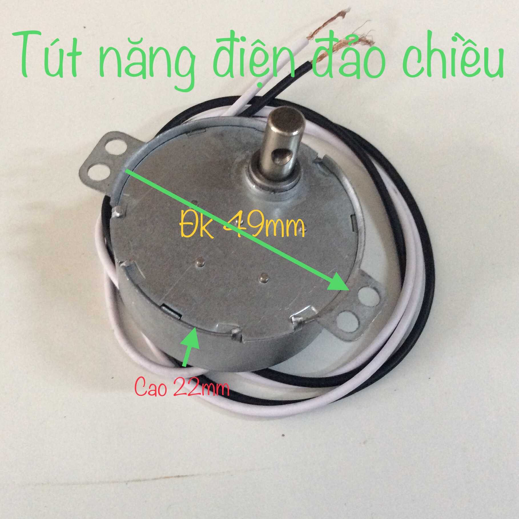 Mô tơ đảo quạt điện 220V - Nhông điện đảo quạt - Mô tơ chậm
