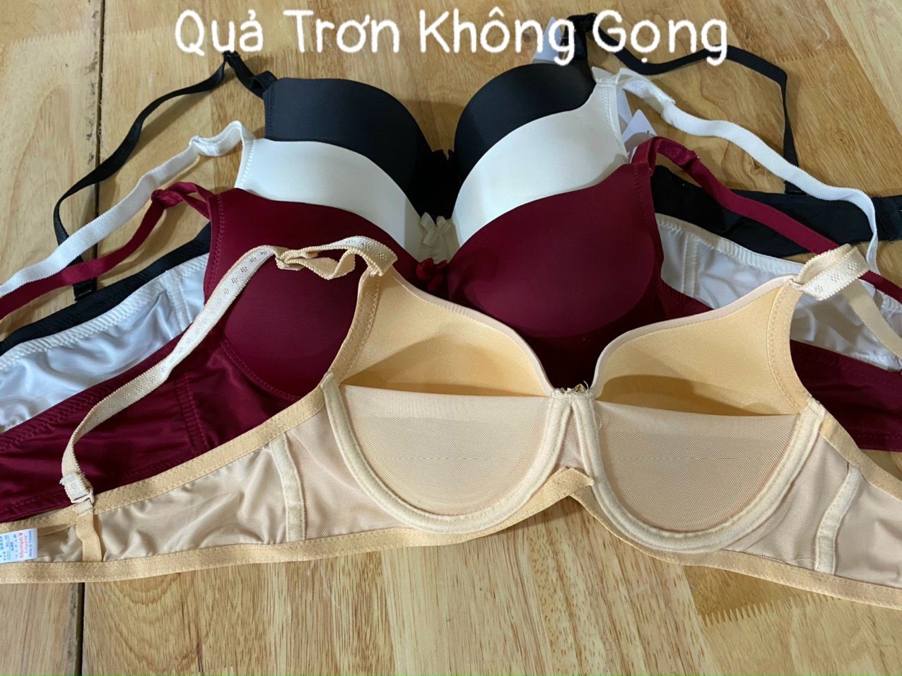Áo Lót Nữ Cotton quả trơn muta mỏng không gọng hàng việt nam