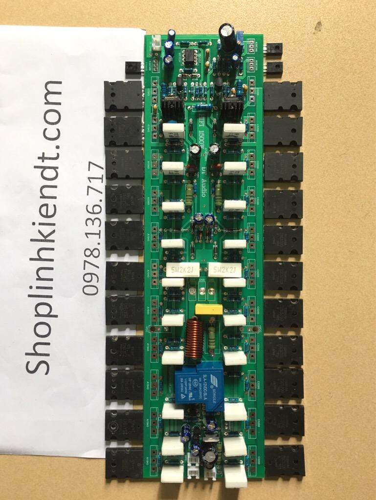 Board công suất HIFI 1500W 22 sò 600k 1 cặp không sò công suất