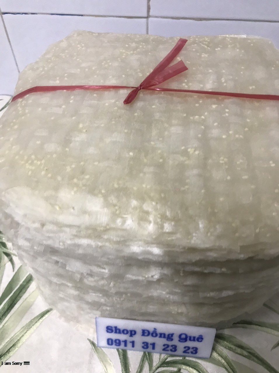 20 BÁNH TRÁNG GẠO MÈ TRẮNG 20 CÁI / 1 RÀNG DÙNG NHÚNG NƯỚC CUỐN