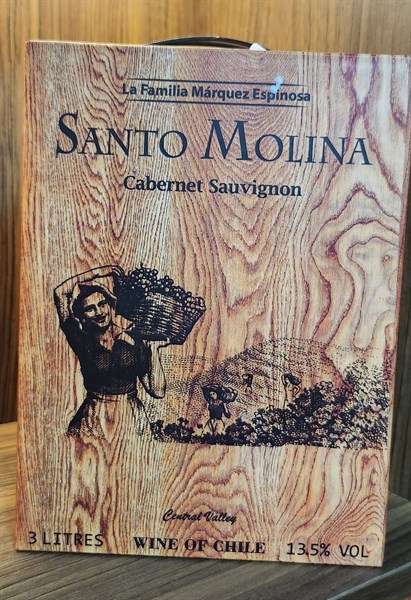 Rượu Vang Bịch Chile Santo Molina 3L