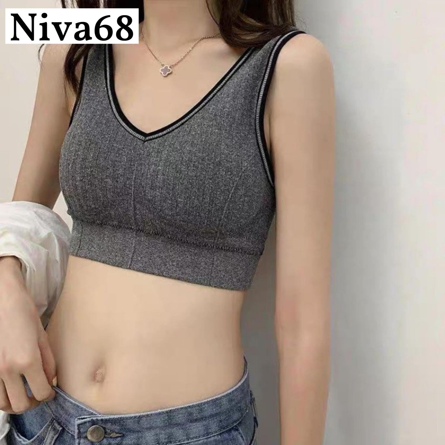 Áo bra nữ tập gym, Áo lót thể thao vải co giãn tốt, thấm hút mồ hồi, có bản phía dưới để định hình ngực, nhìn ảnh là biết em ấy xịn thế nào rồi ạ (Áo freesize dưới 55kg)- A2.0