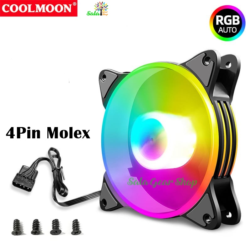 Quạt tản nhiệt coolmoon a1 led auto