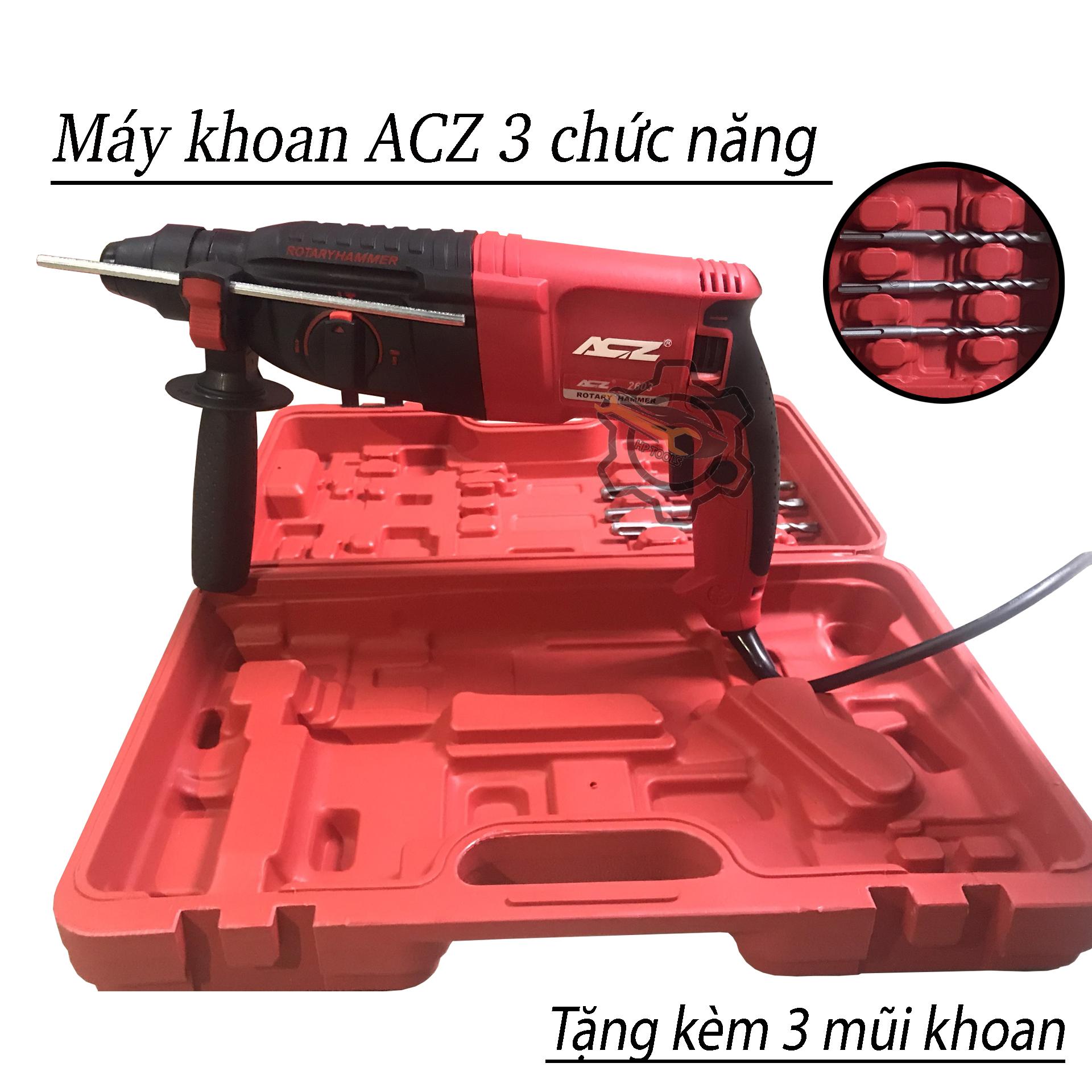 Máy khoan bêtông acz 2603 công suất 780w-tặng kèm 4 mũi khoan - acz2603