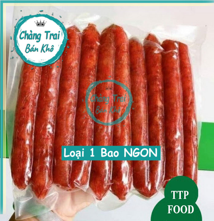Lạp xưởng nạc, 500gr Lạp Xưởng Tôm (loại dài) - Đặc Sản Sóc Trăng
