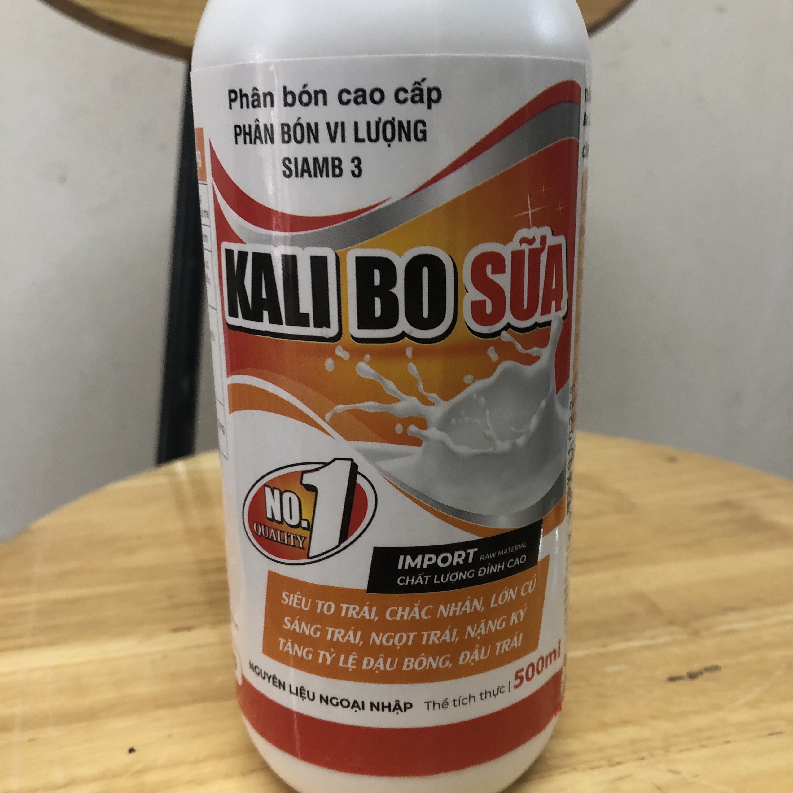 Phân bón vi lượng Kali Bo Sữa 500ml, chống rụng hoa, trái non, tăng tỷ lệ đậu trái, giúp trái chắc khỏe, đẹp mã, chống thối trái, sẹo trái, rụng trái do thiếu hụt vi lượng