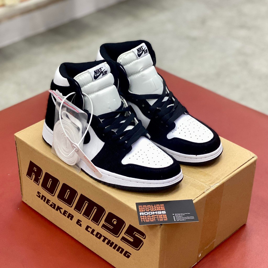 Giày thể thao jd1 High Twist ( Panda ) Đen Trắng, giày jd đỏ đen giày jd Cổ Cao Nam Nữ Hot Trend 2022