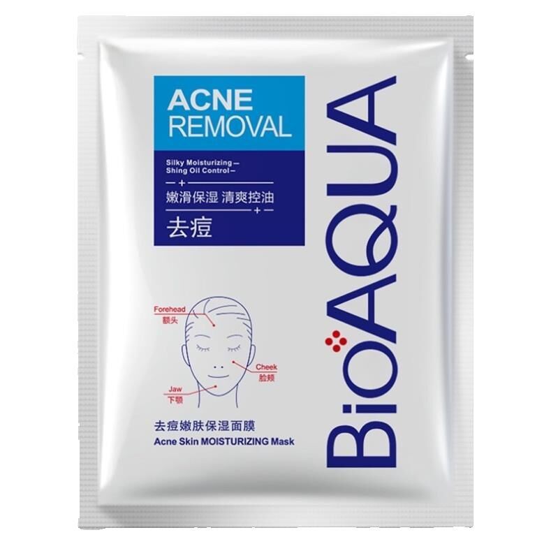 Mặt nạ dưỡng ẩm giảm mụn Mask Pure Skin Bioaqua giảm mụn cấp tốc, trắng sáng da, mặt nạ giảm mụn Bioaqua