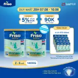 [Tặng 4 Lốc RTD 180ml] Bộ 2 Lon Sữa Bột Friso Gold 4 1400g/lon (cho trẻ từ 2-6 tuổi)