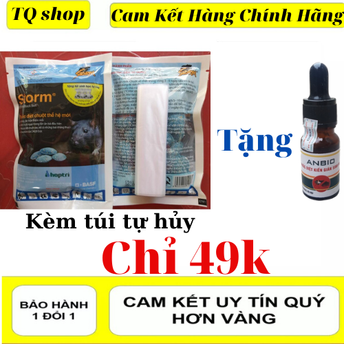 Thuốc Diệt Chuột STOM, (1 gói) Tặng Túi Tự Hủy, Tặng Diệt Kiến, Diệt gián,( 1 LỌ), Diệt Chuột Sạch Sẽ, An Toàn