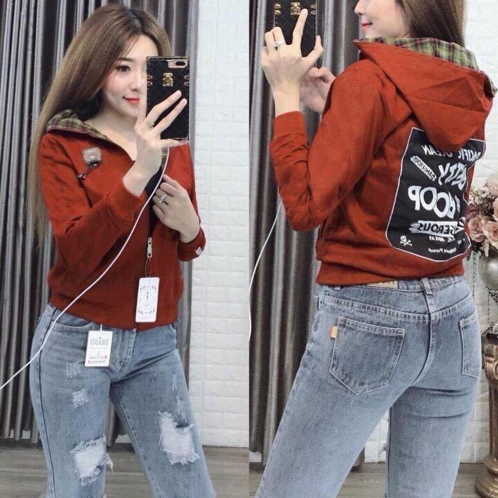 [HCM][QN] Áo khoác nữ Áo khoát nữ gió dù 2 lớp chống nắng Boop cực hót phối đẹp bao đẹp-M064-Ao khoac nu Ao khoat nu gio du 2 lop chong nang