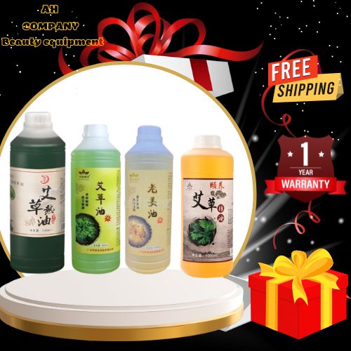 Tinh dầu ngải cứu, tinh dầu gừng massage body chai 1000ml dùng trong spa dưỡng sinh đông y.