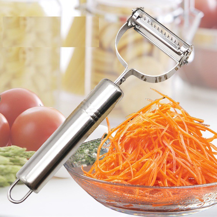 Nạo inox 3 in 1 đa năng với lưỡi dao sắc bén