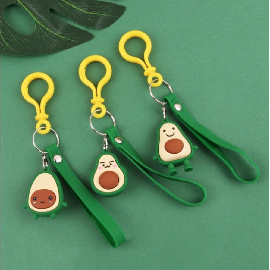 [HCM]Móc khoá chú bơ đáng yêu bằng kẹo dẻo có dây chữ I Love You cute hột me (có sẵn)