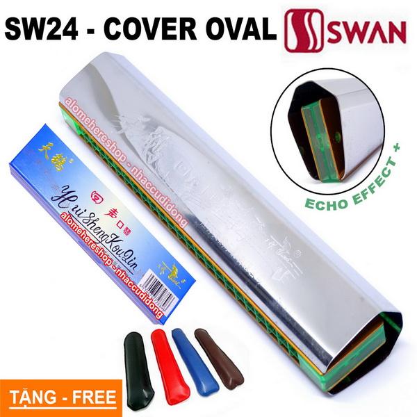 Kèn harmonica swan sw24e-1 cover oval key c
