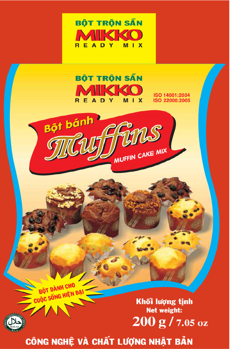 Bột làm bánh Muffin Mikko Hương Xưa hộp 200g