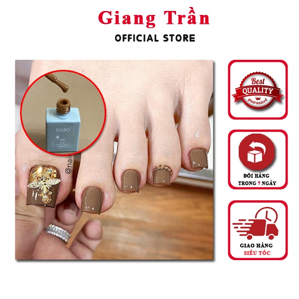 Sơn gel nâu cafe màu Hot tôn da cực đẹp