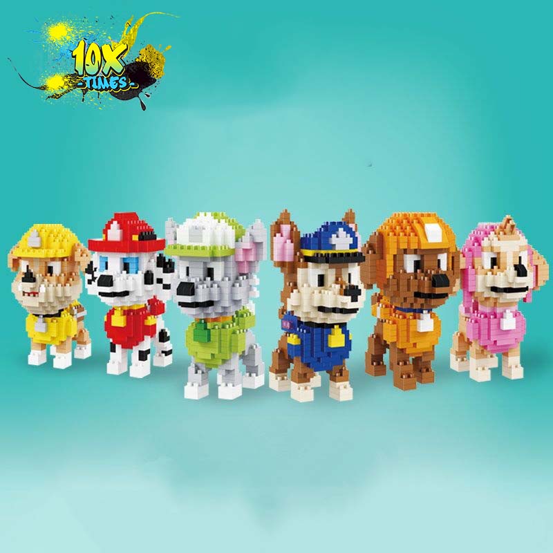 Lego 3D cún con siêu nhân dễ thương quà tặng sinh nhật trẻ em bạn trai bạn gái